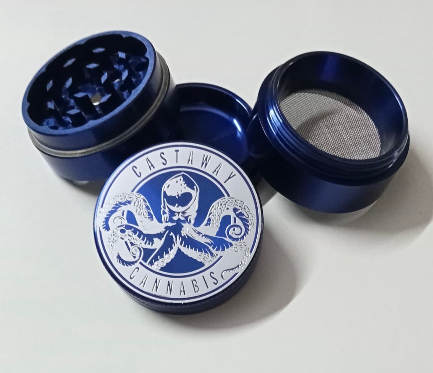 Custom grinder machined for Castaway Cannabis