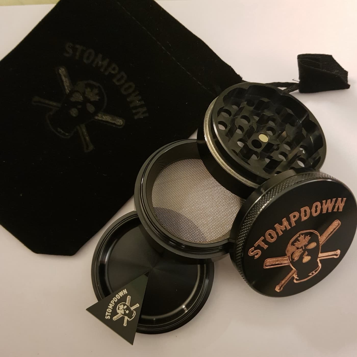 Custom grinder machined for Stompdown