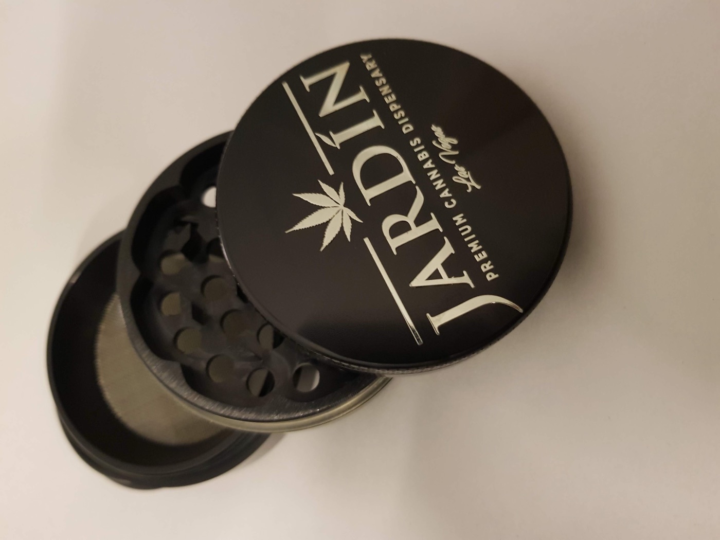 Custom branded grinder with logo