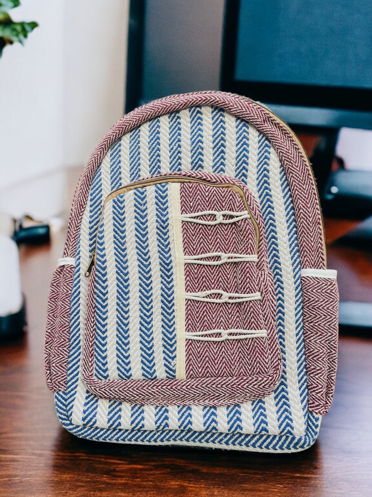 Small hemp backpack