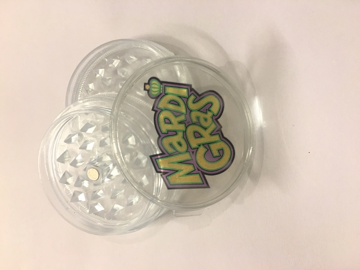 Custom plastic grinder with logo